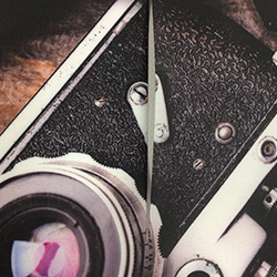 参考写真:布系素材:スリット加工