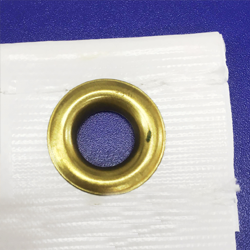 参考写真:ビニル系素材:ハトメ加工